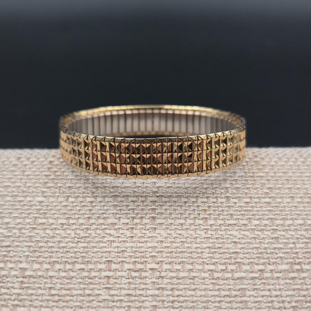 7 Inch Stainless Steel Vintage Expansion Stretch Unisex Bracelet B1104